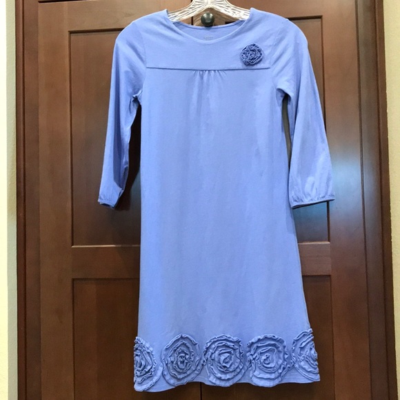 Girls Garnet Hill Purple Dress - Picture 1 of 4